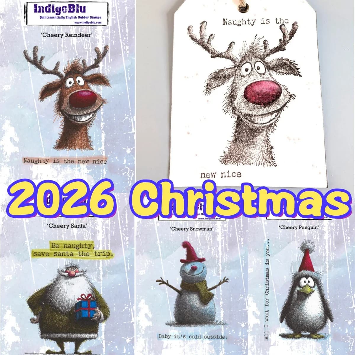 New Penguin Snowman Santa Reindeer Clear Stamps DIY Making Card Scrapbook Embossed Craft Template Decoration 2026 Christmas