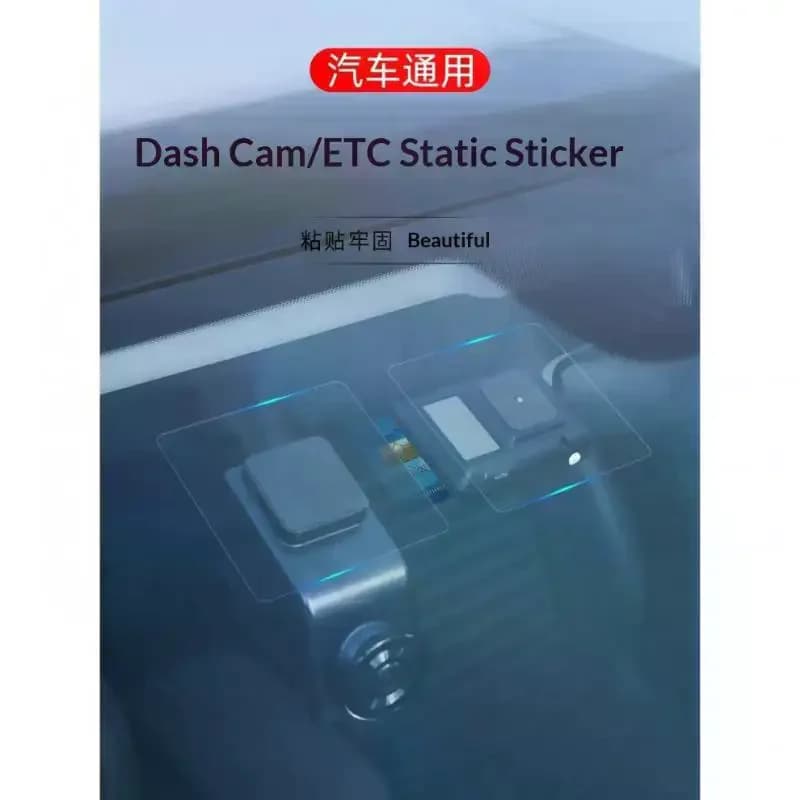 Dashcam Windshield Sticker PET Electrostatic Sticker For Dash Cam Electrostatic Stickers For Dash Cam Transparent Windshield