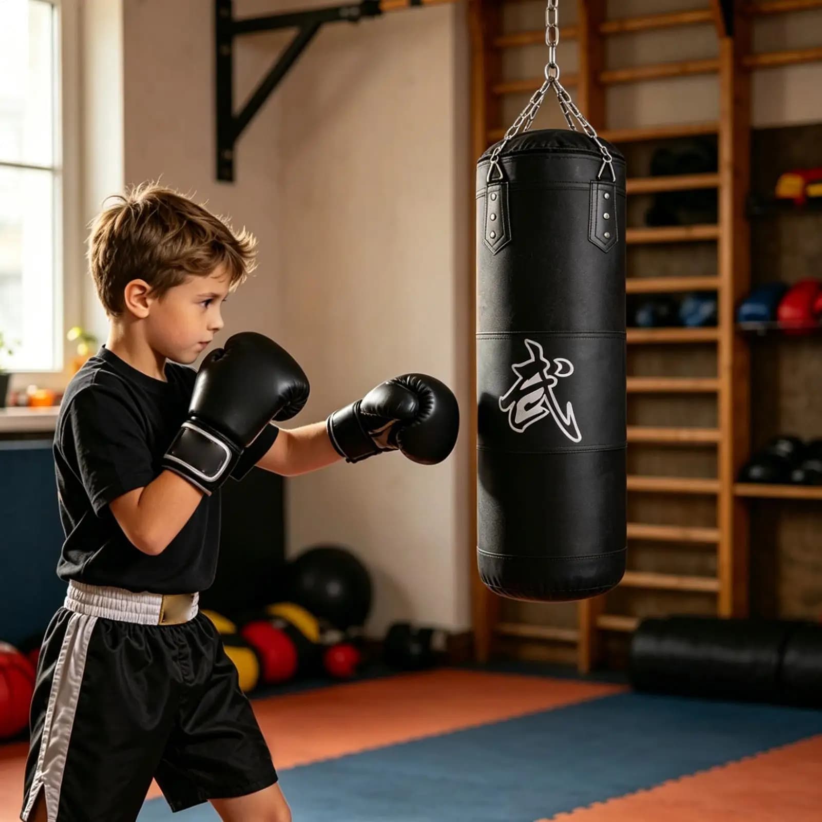 Boxing Bags 80cm Heavy Duty Kickboxing Punching Bags For Men Women Home Gym Training Kids Sports Workout Exercise