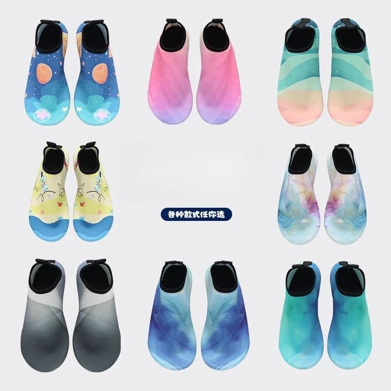 Unisex Quick‑Dry Anti‑Slip Water Shoes, Soft‑Sole Aqua Socks For Adult Beach Snorkeling Canyoning