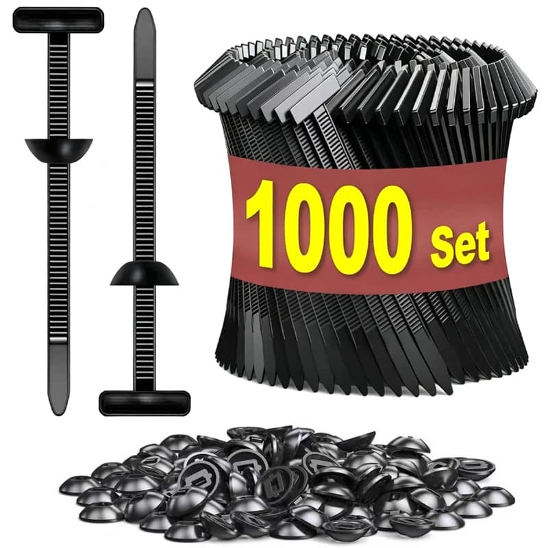 1-1000set Cable Ties Buckle Auto Fastener Screw Replacement Clip Car Fenders Trunk Engine Guard Panel Wire Management Tools