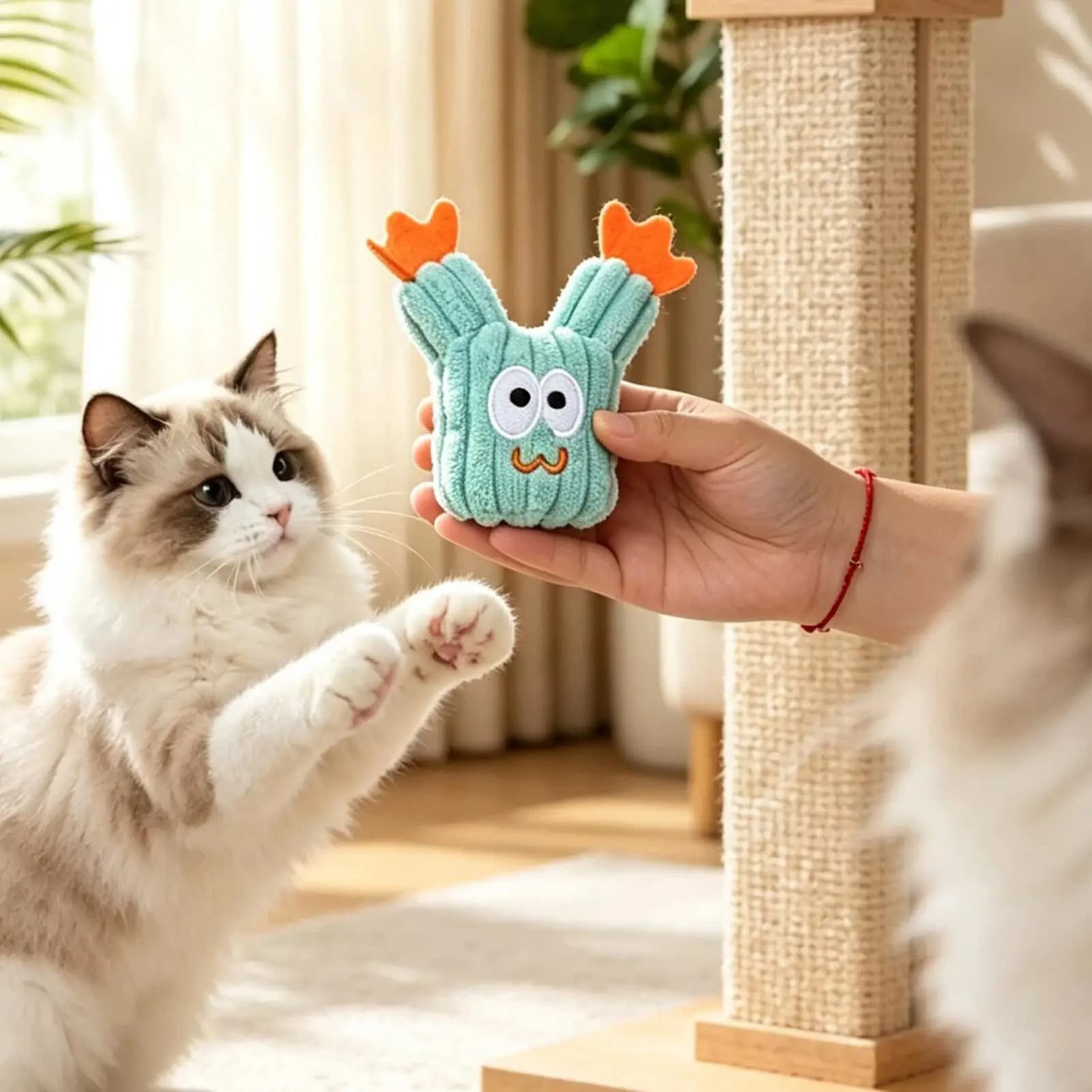 Cats Toys Interactive Bite Resistant Playing Pet Supplies Cat Pillow Entertaining Toys For Enrichment Indoor Home Play Training