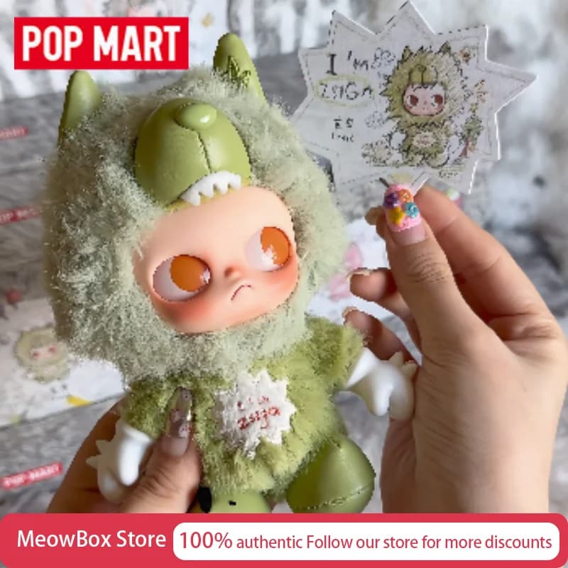 Genuine Pop Mart Zsiga Im Zsiga Series Vinyl Fluffy Plush Pendant Blind Box Mysterious Box Surprise Box Festival Gifts Plush