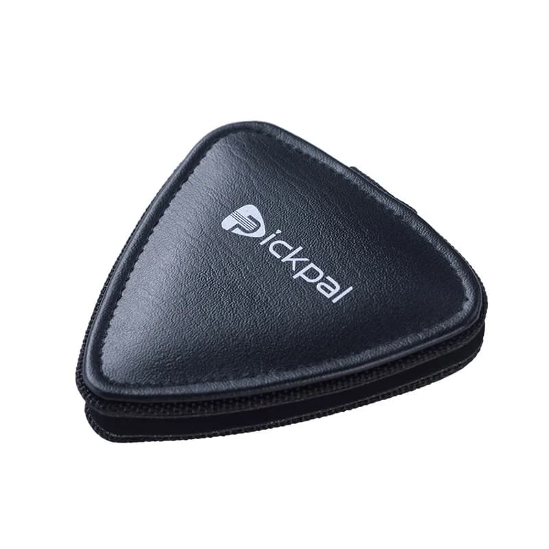 Borsa per plettri da chitarra PICKPAL, 12 pezzi, in pelle, portatile, piccola, accessori per chitarra, contiene 12 plettri
