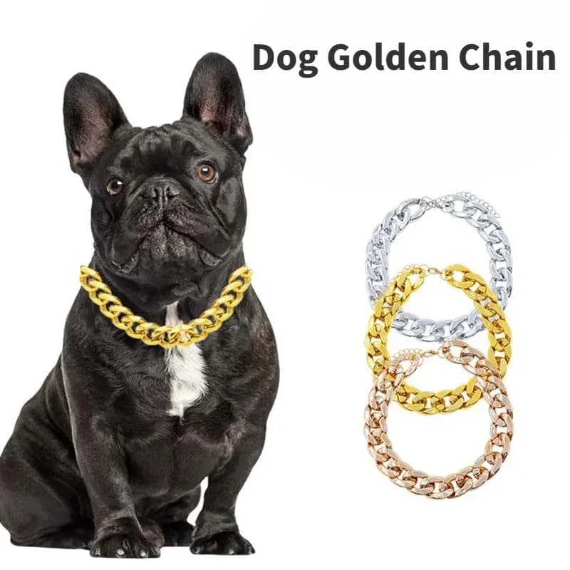Collare per cani in plastica Catena Bulldog Collana leggera Collare per gatti Accessori per animali Accessori per collane per animali domestici di piccola, media e grande