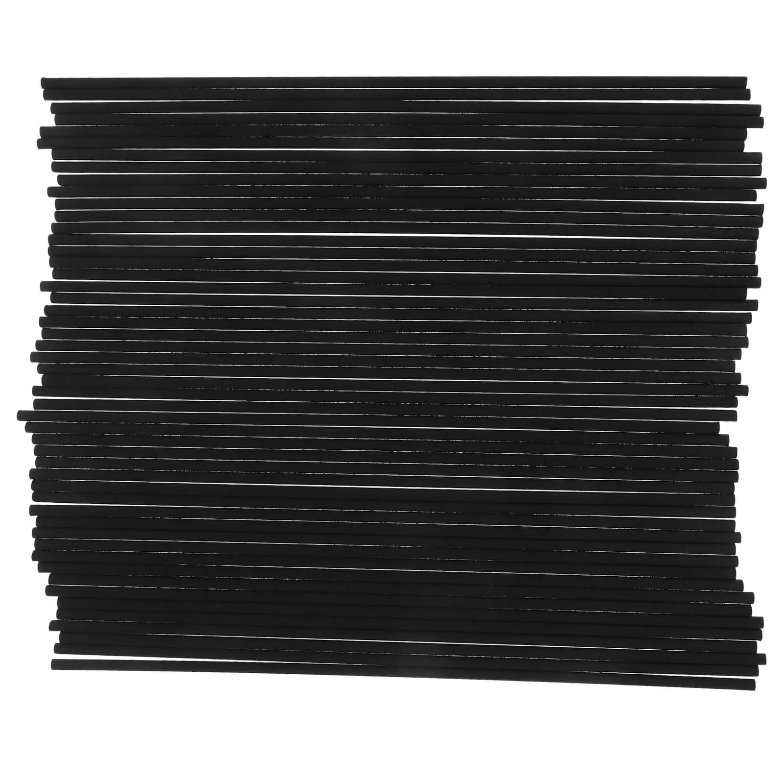 50 Pezzi Bastoncini Diffusori in Fibra Nera da 4 mm Senza Colla per Aromaterapia, Base per Diffusore a Bastoncino per Oli Essenziali, Rilascio Rapido dell'Aroma, Portatile