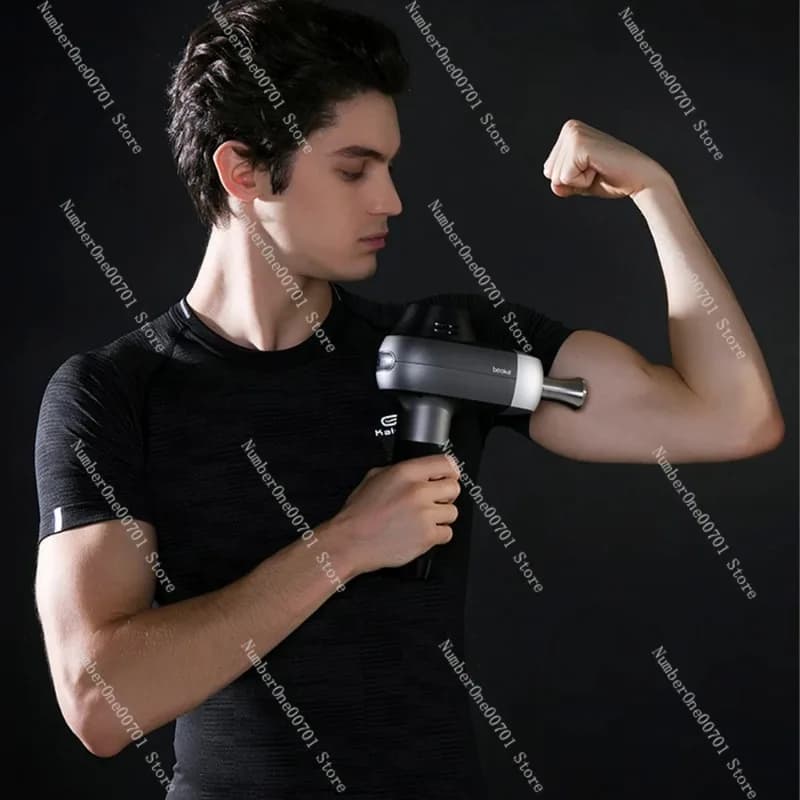 Beoka Professional Deep Tissue Massage Gun High Quality Titanium Alloy Electric Massager Machine Handheld Portable Head Pro 6
