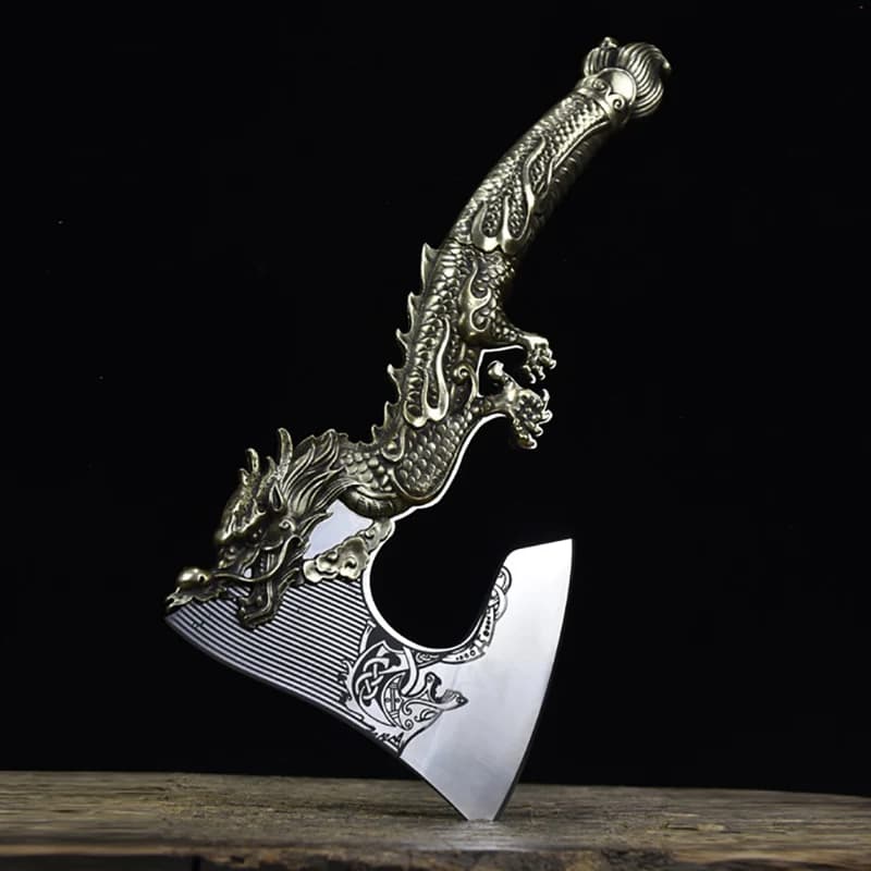 Handmade cutlery knife Longquan professional kitchen knives tool for large bones and poultry