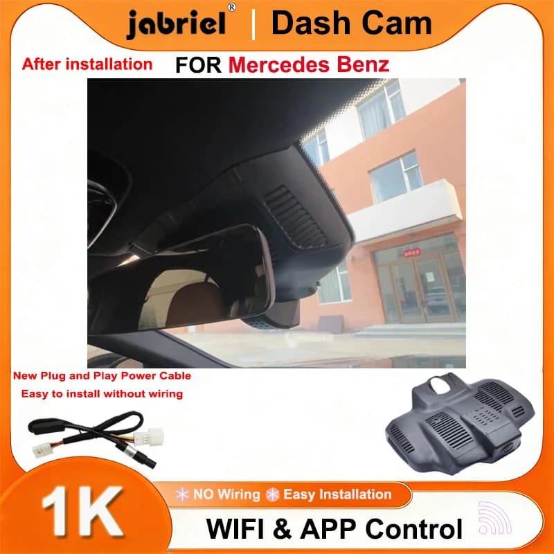 Telecamera DVR per auto 1080P Wifi Plug and Play per Mercedes Benz Classe E E220d E350d E400d E300 E450 E300e w214 w238 c238 2021 2022