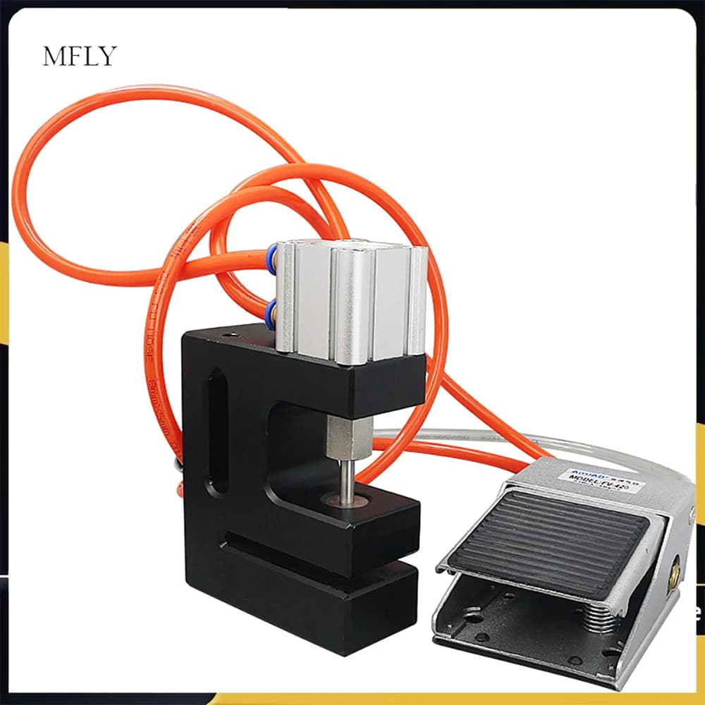 Pneumatic punching machine for BOPP plastic bags for round holes 6MM