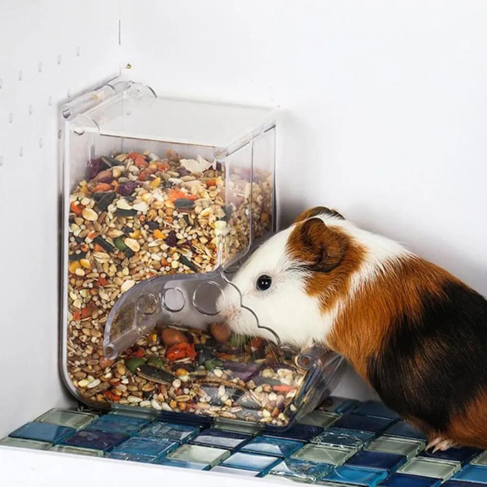 1Pcs Creative Plastic Food Holder for Small Pets Automatic Feeding Bowl Safe Hamster Feeding Bowl Compact Pet Supply