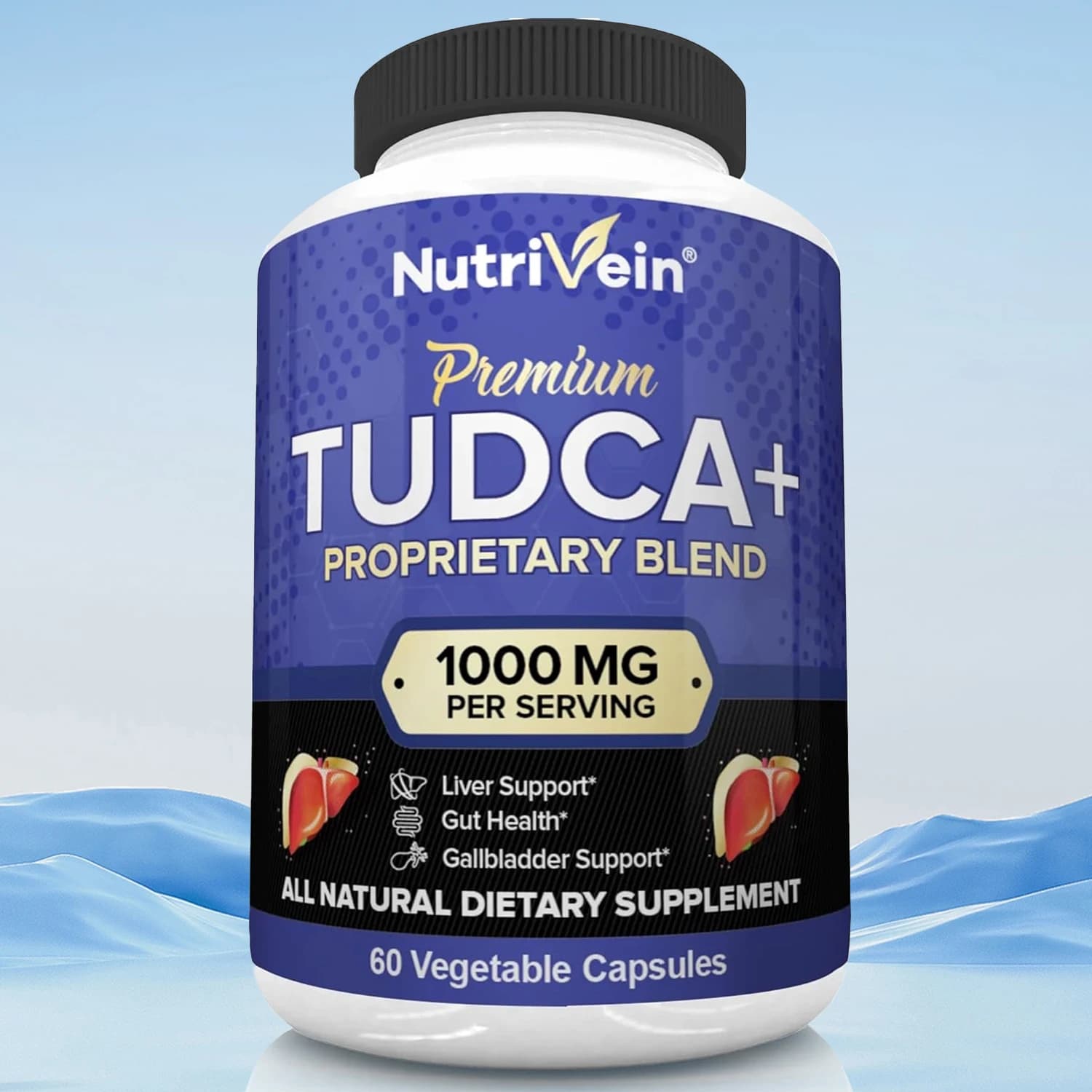 Liver Health Supplement with TUDCA + Milk Thistle, Vitamins, Protects Liver, Supports Cleansing, Promotes Digestion and Immunity