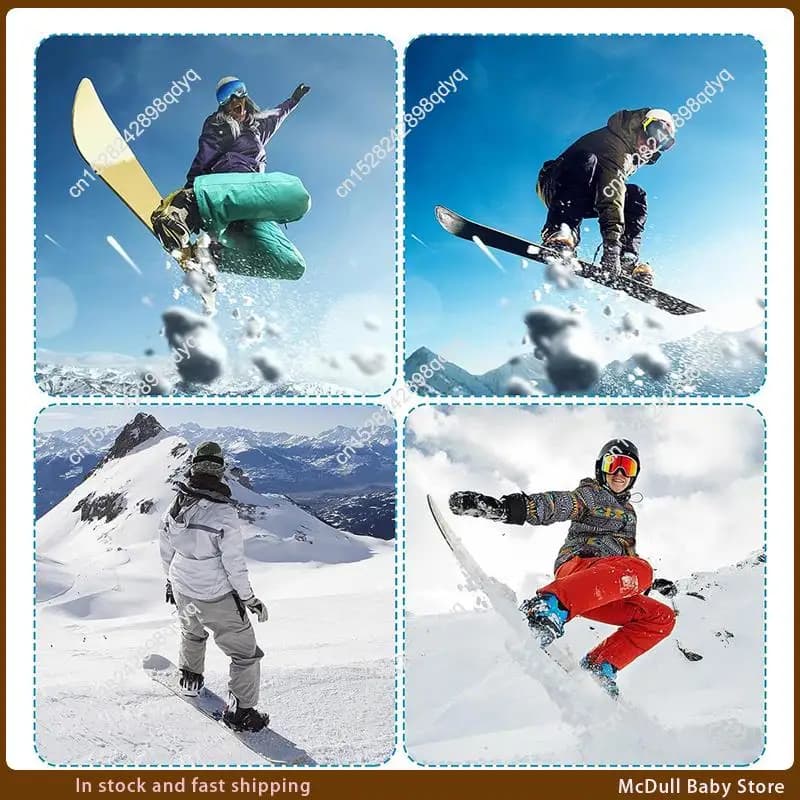 ABJA-6PCS Cinghia per scaletta per snowboard Cinghia per scarpe da pattinaggio a rotelle Cinghia per scaletta per snowboard Sostituzione vincolante con viti
