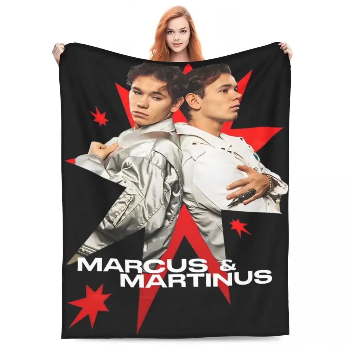 Marcus e Martinus Svezia Norvegia Eurovision 2024 Malmo Coperte in pile leggere e sottili per la casa