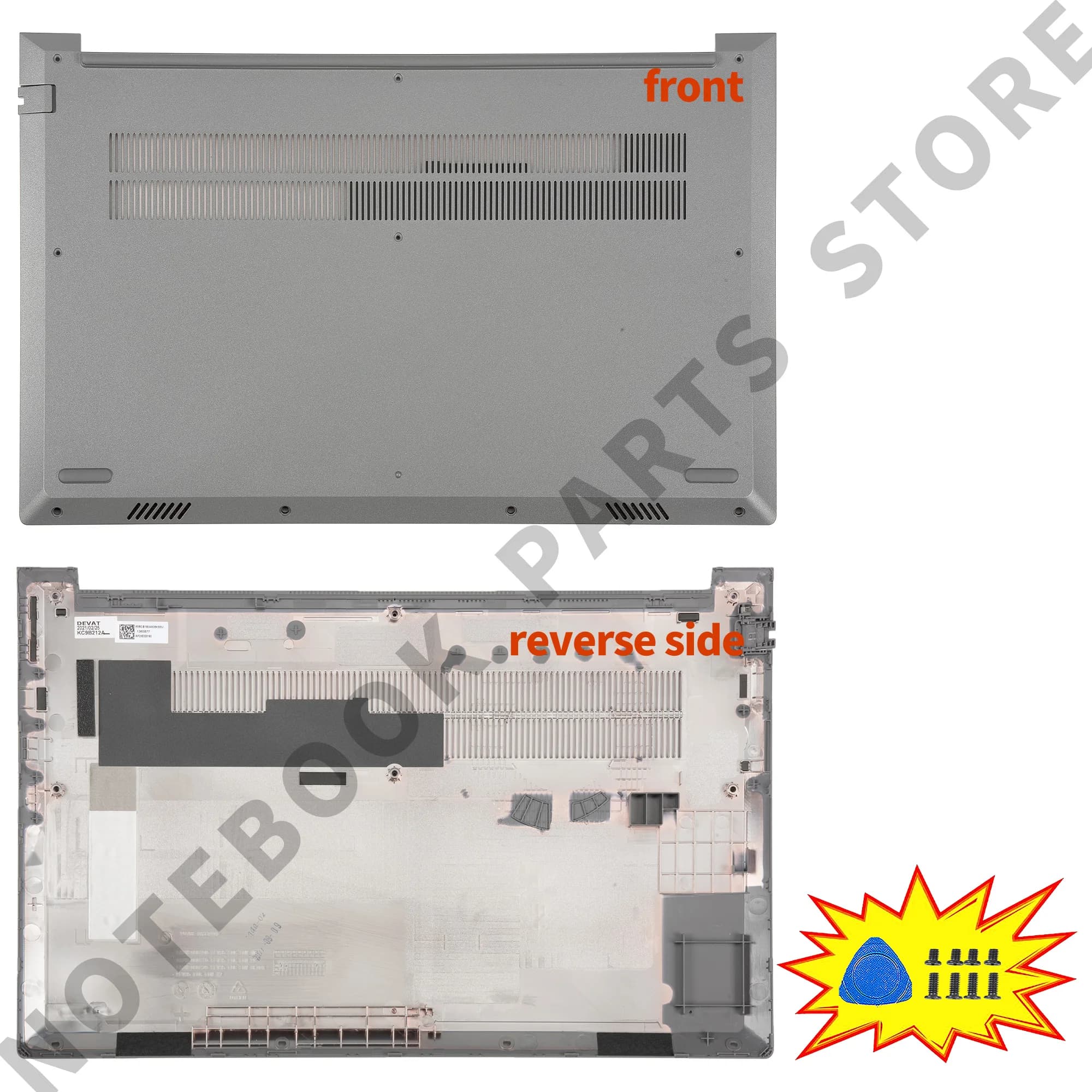 Parti per ThinkBook 15 G2 ITL Thinkbook 15 G2 SONO Poggiapolsi superiore AP2XE000H00 Fondo 5CB1B34805 Riparazione notebook