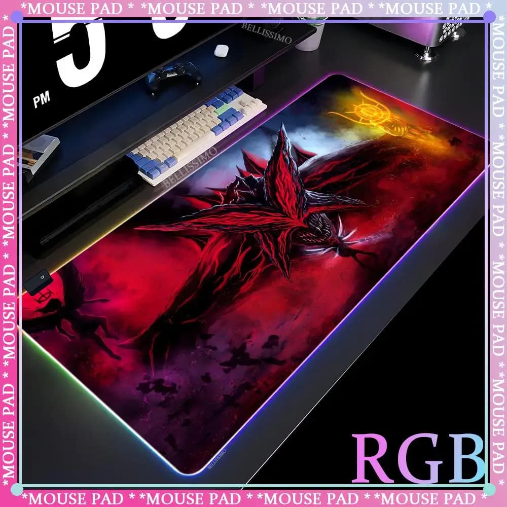 GAME Path of Exile 2 Tappetino per mouse anime CS-GO personaggio anime luminoso super grande RGB gioco da ufficio tastiera competitiva