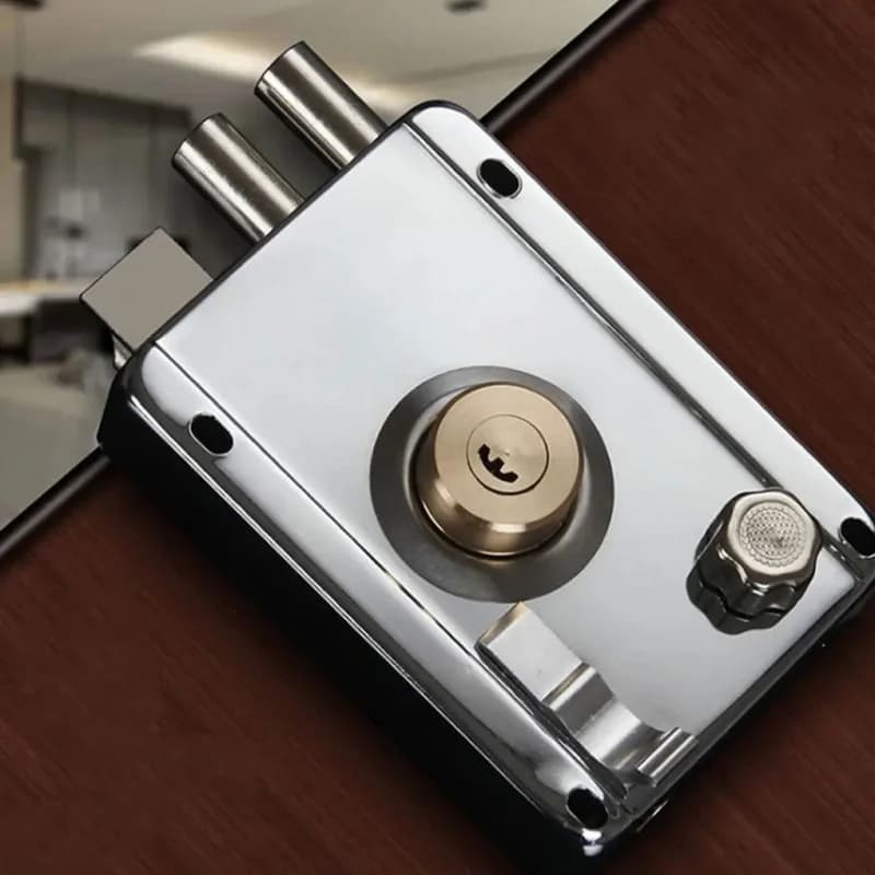 Antique Style Heavy Duty Gear Padlock with Keys Smooth Lock Universal Household Front Door Security Lock Hardware Accessories