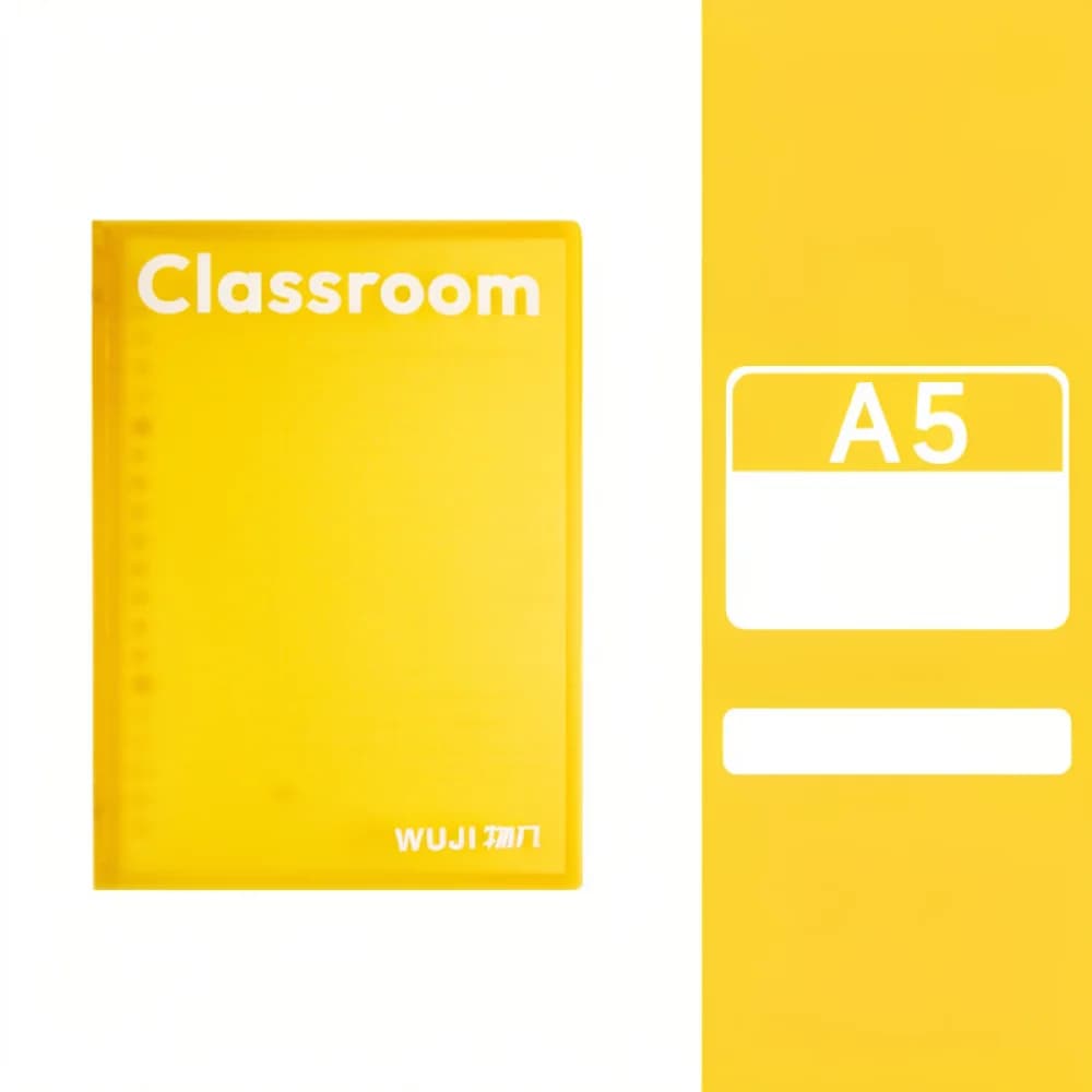 For Wuji Loose Leaf Journal Binder Notebook A4 A5 B5 Student Stationery Detachable Paper Planner Office Organizer
