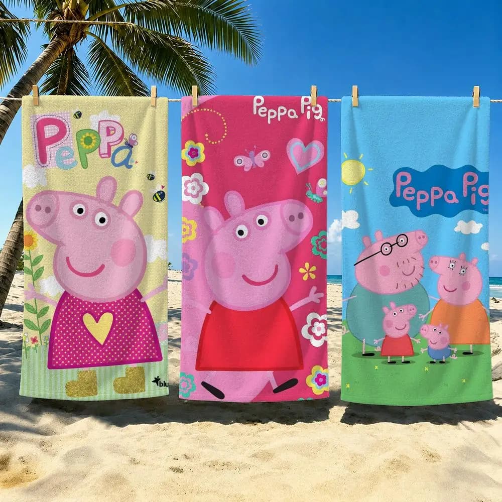 Animation P-Peppa Pig Towel Towel Soft Pool Gift For Travel Gym Shower Cool Camping Quick Dry Sports Large Beach Towel
