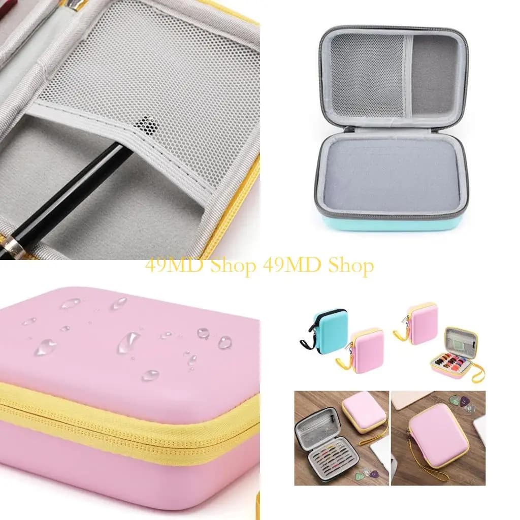 49MD Custodia per plettri Scatola porta plettri Custodia per plettro per chitarra Custodia protettiva antigraffio Borsa Borsa da