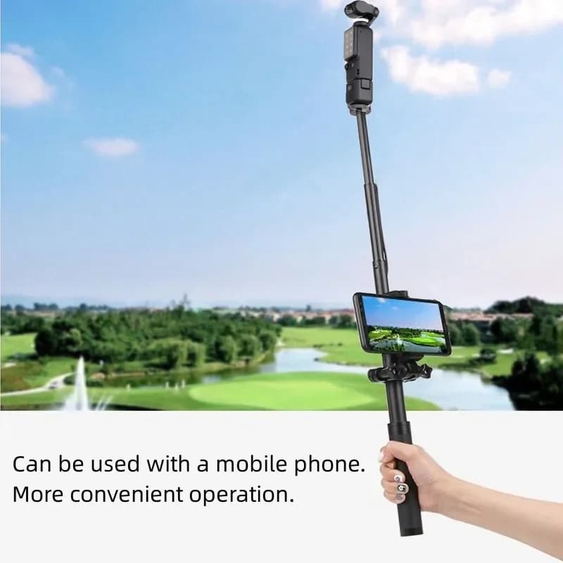 Supporto per giunto cardanico Selfie Stick Treppiede Clip per telefono cellulare Supporto in metallo per accessori per fotocamera DJI Osmo Pocket 3