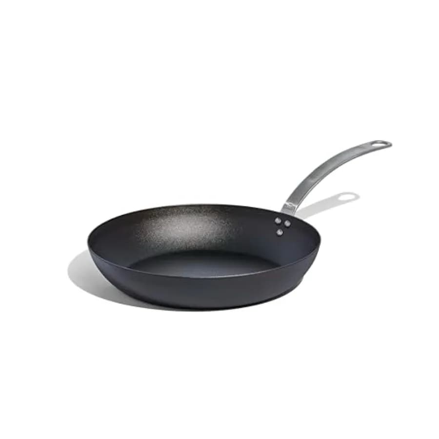 Pentole - 12 Inch Tempered Blue Carbon Steel Pan - Similar to Cast Iron But Better - Professional Pentoles - Prodotte in Sweden