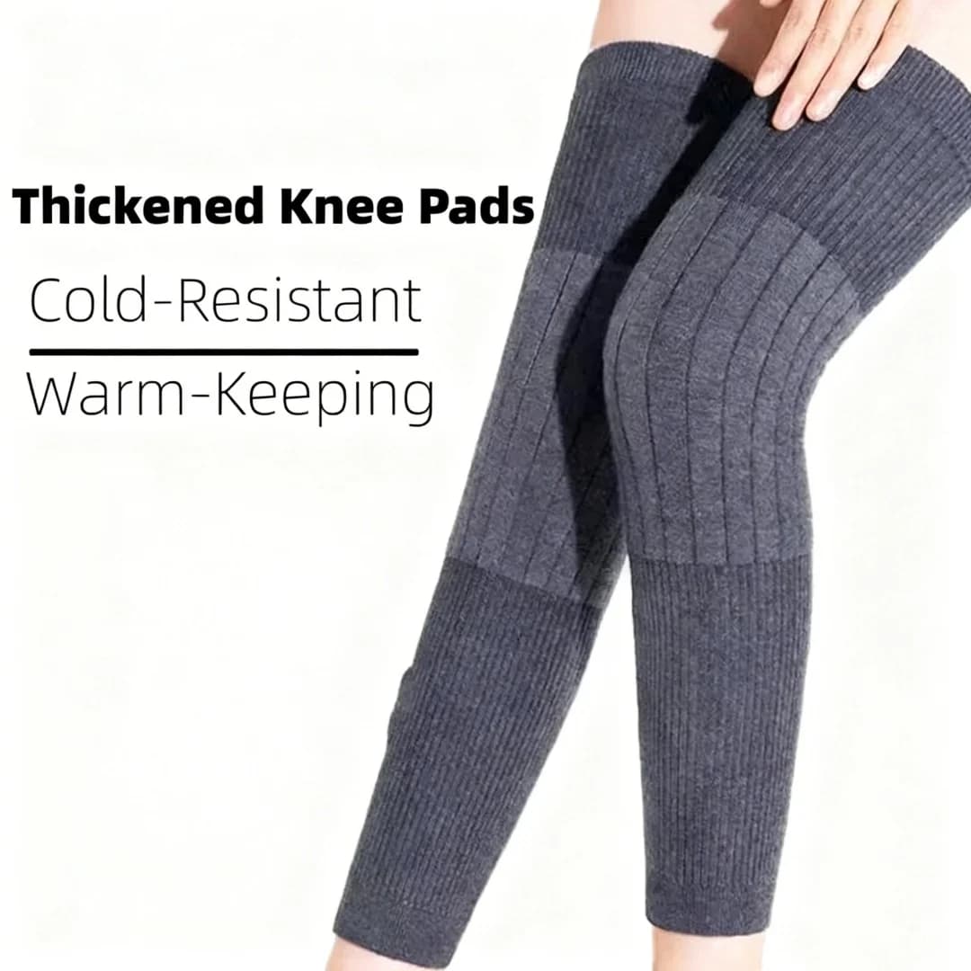 Ginocchiera calda da donna in cashmere: foderata in pile, ispessita, comoda supporto articolare, scaldamuscoli invernale resistente al freddo