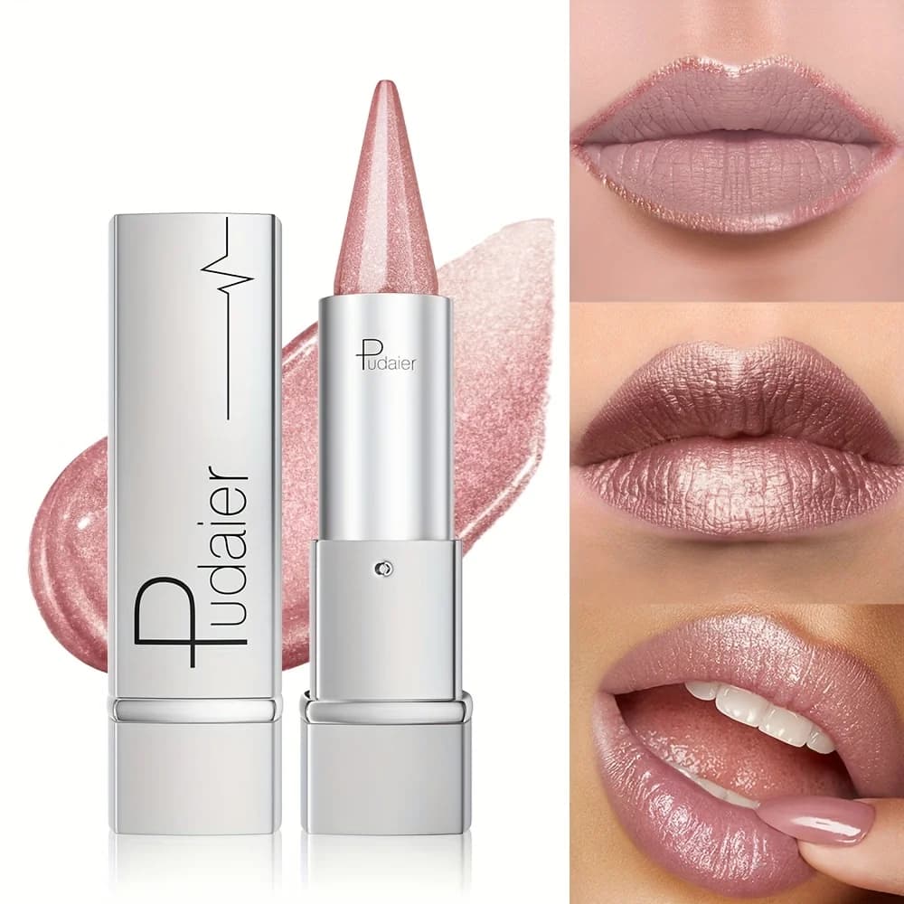 Waterproof and shimmery lipstick, waterproof and sweatproof, long-lasting and smudge-proof, not easy to smudge.