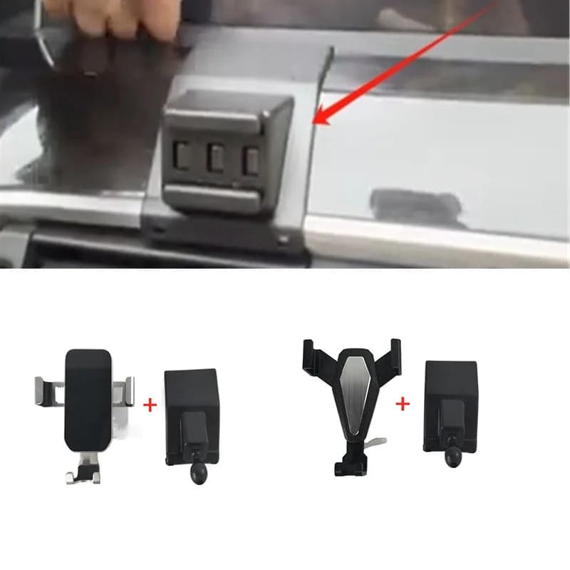 1Set Materiale ABS Per il 2010-2017 BMW 5GT 535 550 F07 Speciale Supporto Del Telefono Per Auto Staffa Fissa Del Basamento Mobile
