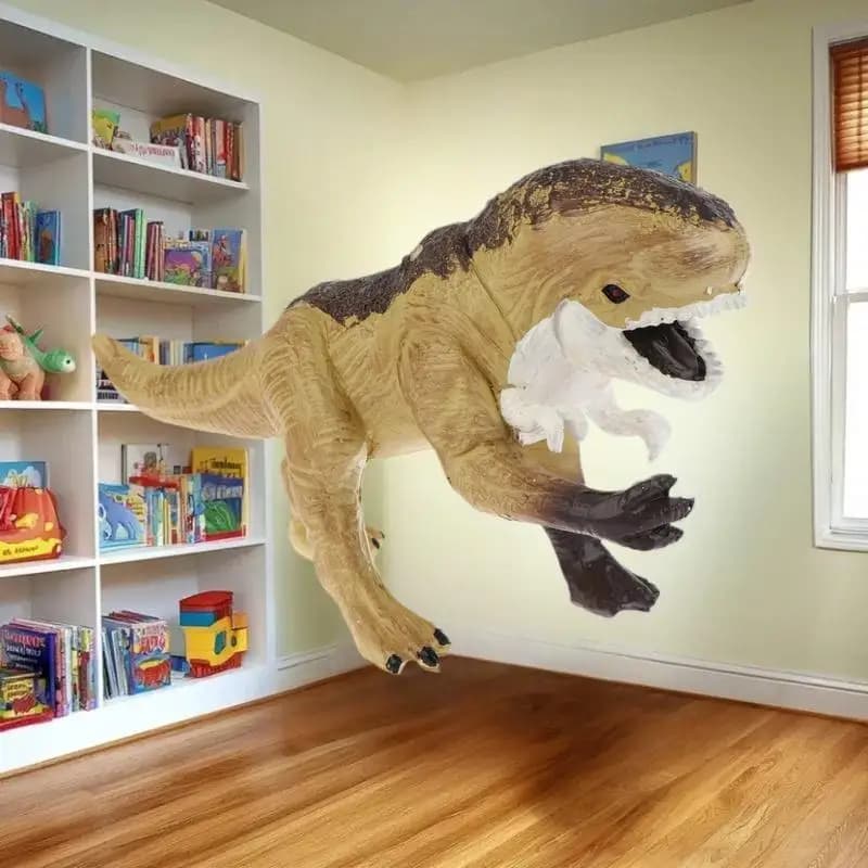 Ornamento da scrivania realistico con dinosauro T-Rex, giocattolo con action figure in resina, scelta da collezione, perfetto per il compleanno dei ragazzi