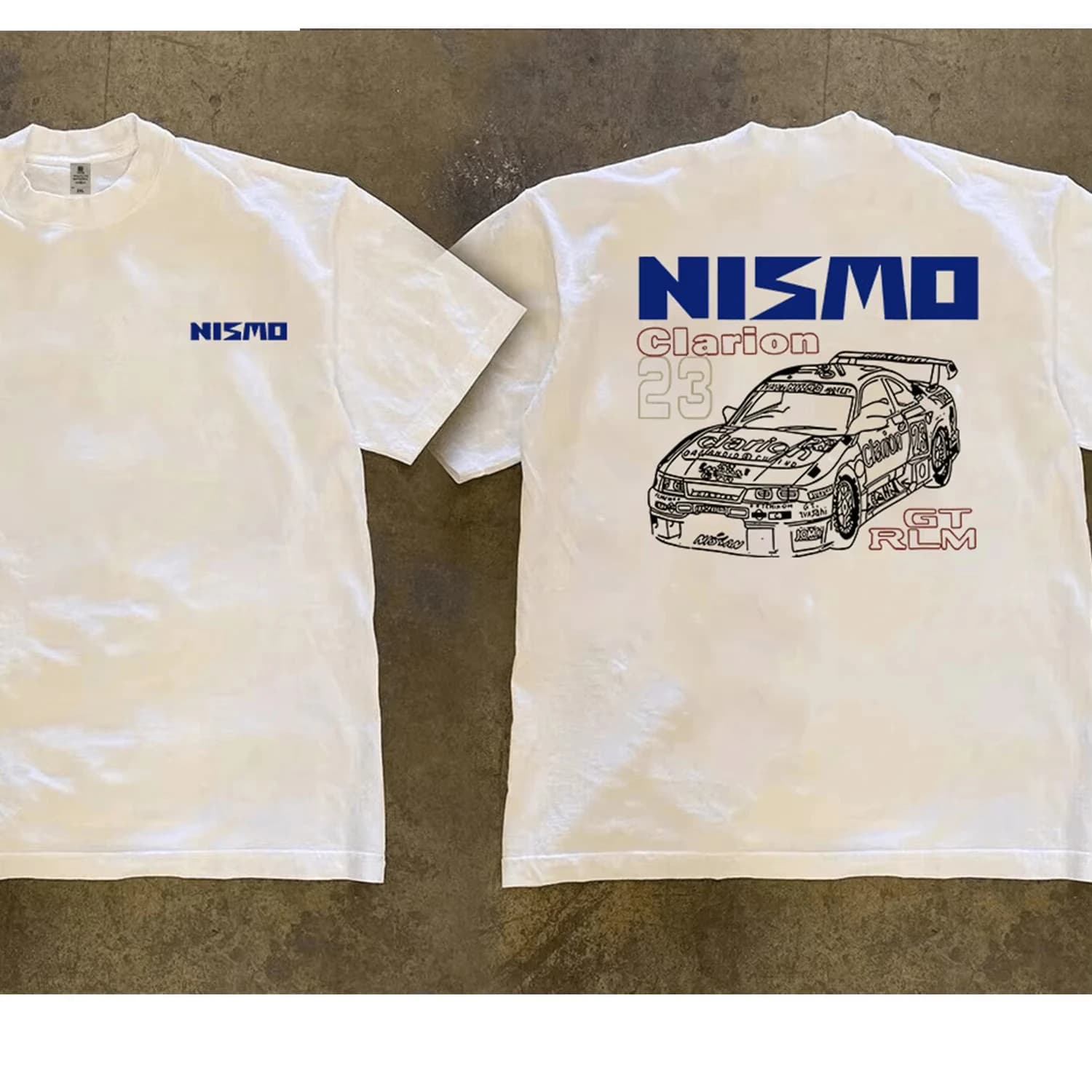 T-shirt NISMO Clarion GT-R LM 23, T-shirt da uomo e donna in cotone bianco a maniche corte, casual, per appassionati di corse, streetwear alla moda estiva