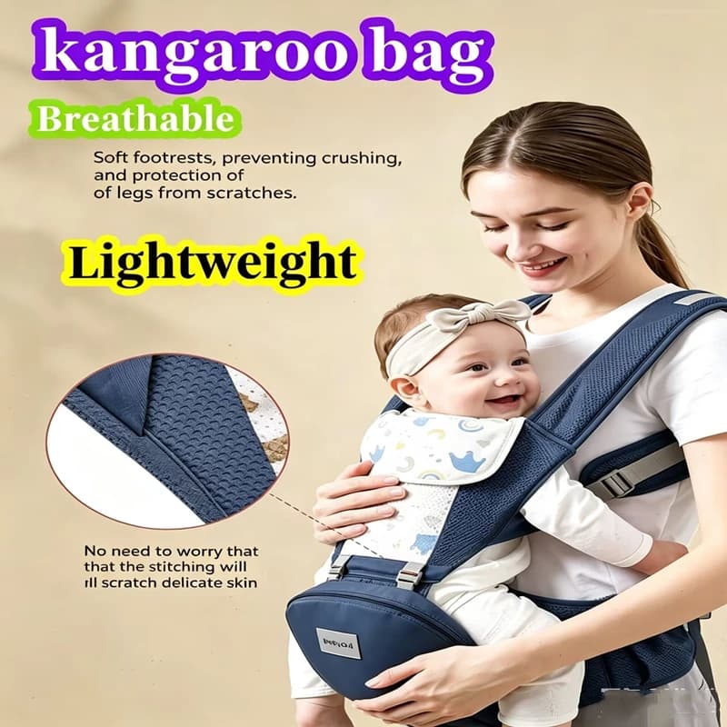 New Universal Baby Carrying Bag Waist Stool Strap Portable Multifunctional 0-36 Adjustable Ergonomic Baby Carrier Four Seasons