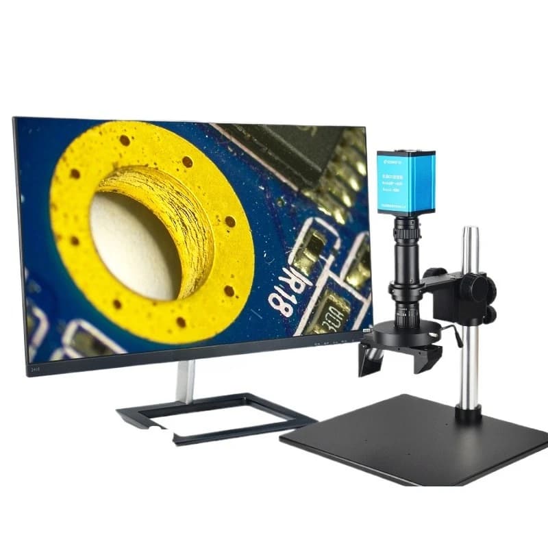 Microscopio 3D manuale Gaopin GP-480H/GP-481H Stereo 3D 360 ° Visualizzazione ampliata della rotazione Misurazione dell'aereo 2D