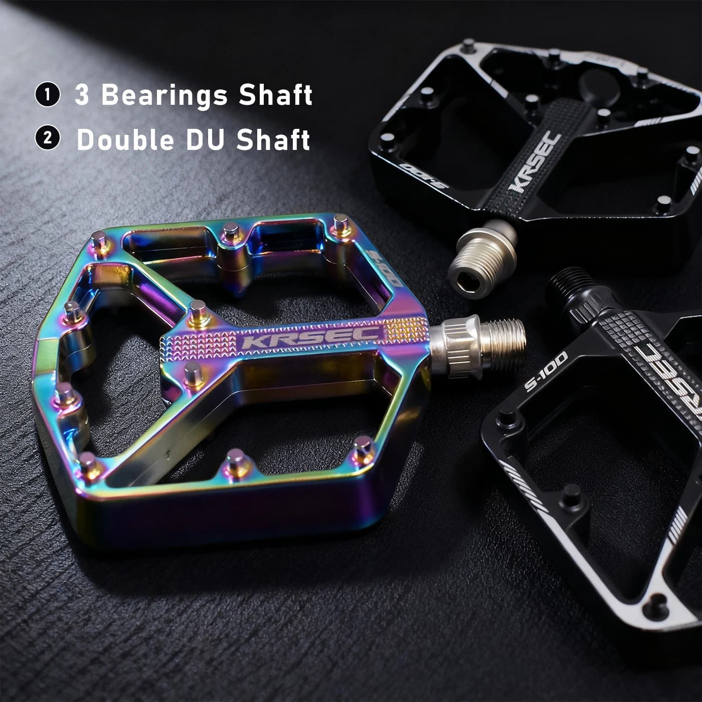 Ultralight Bicycle Colorful Pedals Sealed Bearing Aluminium Alloy Cycling Non-slip Mountain Bike Road Bike Pedals Accessories