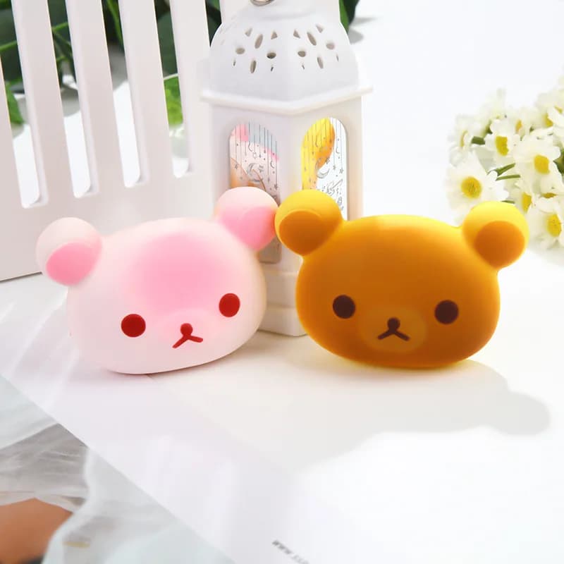Rilakkuma Fidget Toys Kawaii Squishy Relax Orso Bambini Antistress Spremere Bambola Ufficio per adulti Rilascio Emozioni Accessorio Regalo
