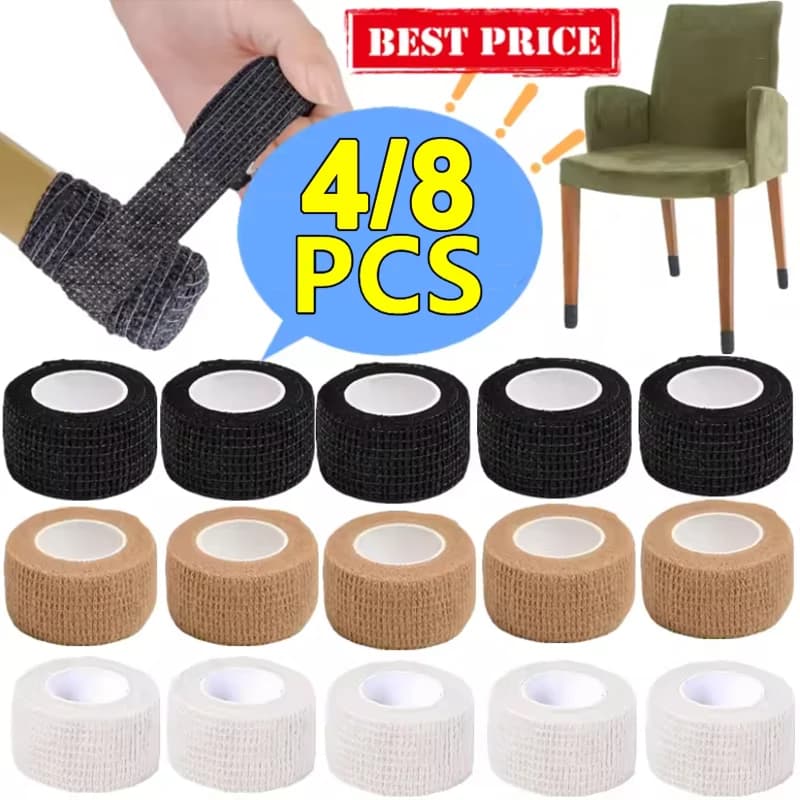 Protezioni per gambe di sedie da 4/8 pezzi, cuscinetti per mobili per pavimenti in legno, calzini antiscivolo per gambe di sedie da scrivania, nastro antirumore per gambe, idea regalo