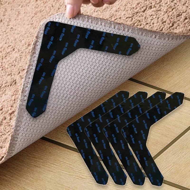 Nuovo 4/8pcs Forte Auto Adesivo di Fissaggio Punti Adesivi Adesivo Gancio Anello Nastro Per Lenzuolo Divano Zerbino Tappeto Anti Slip Zerbino Pad