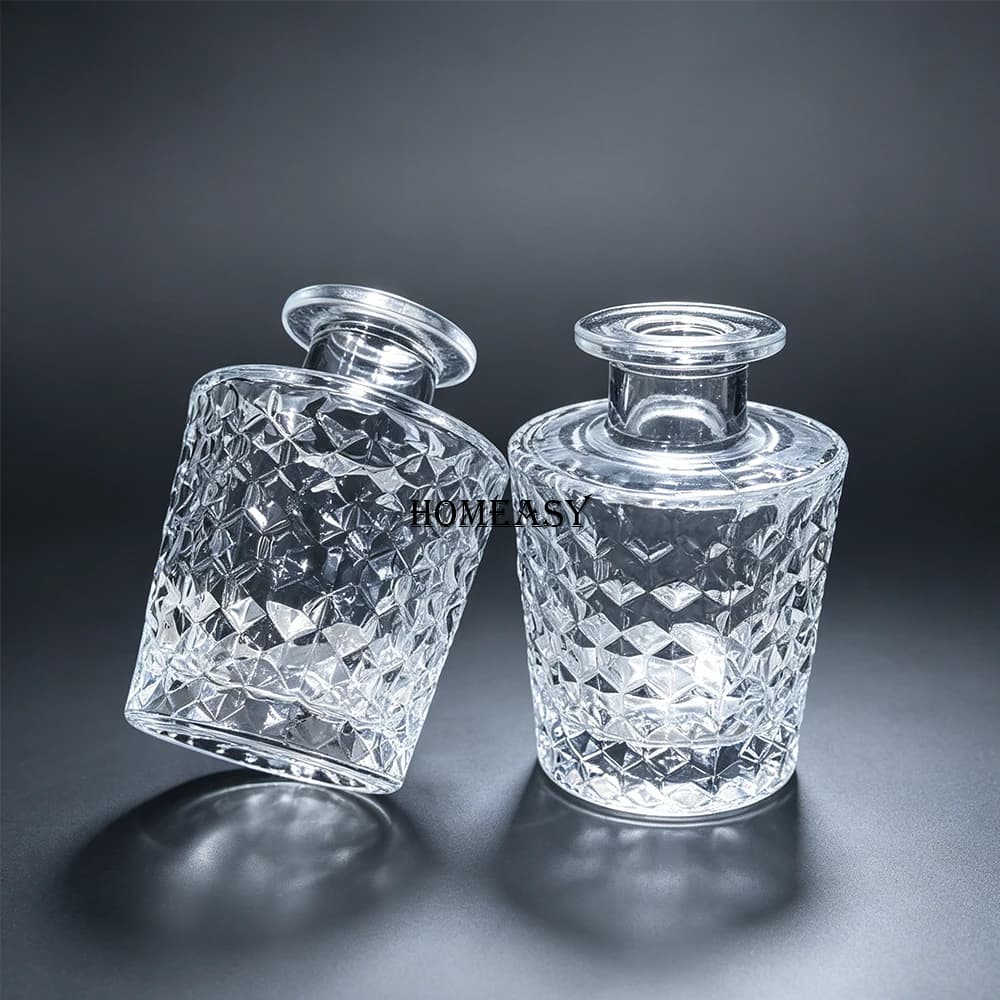 Hot Sale Empty Glass Reed Diffuser Bottle, Refillable Aromatherapy Essential Oil Bottle, Home Fragrance DIY Decor Container