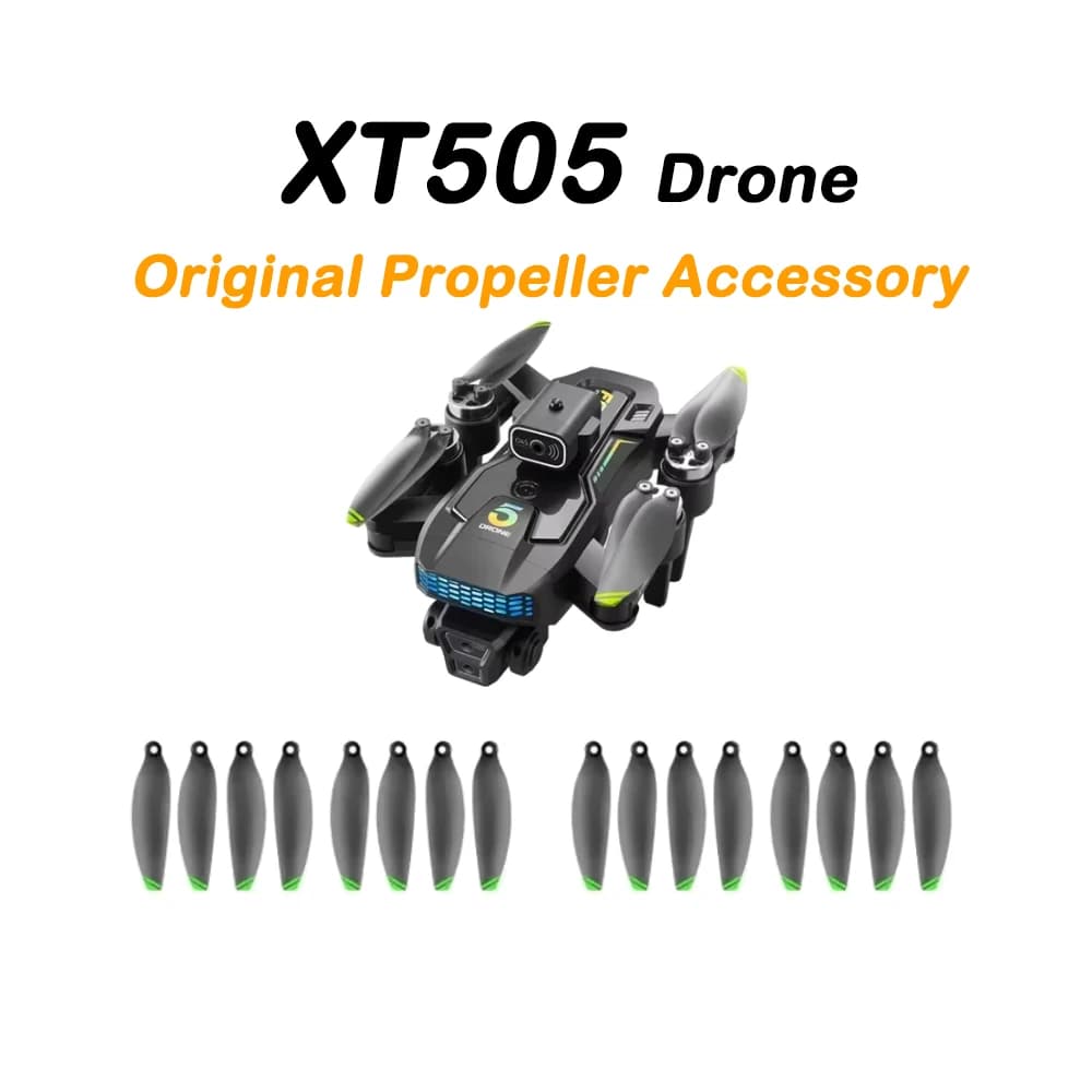 LSRC XT505 LS-XT505 Drone Original Propeller Props Spare Part XT505 Wing Maple Leaf Blade Part Accessory 8PCS/Set