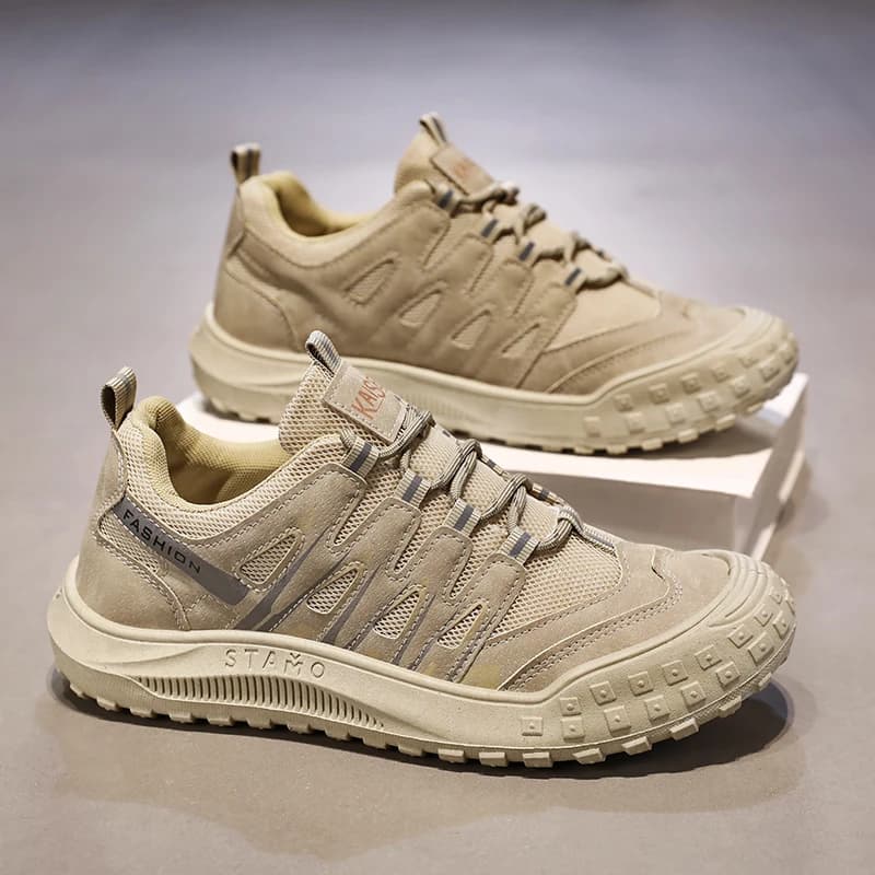 Scarpe da Trekking Leggere da Uomo, Sneakers Antiscivolo Resistenti all'Usura per Campeggio