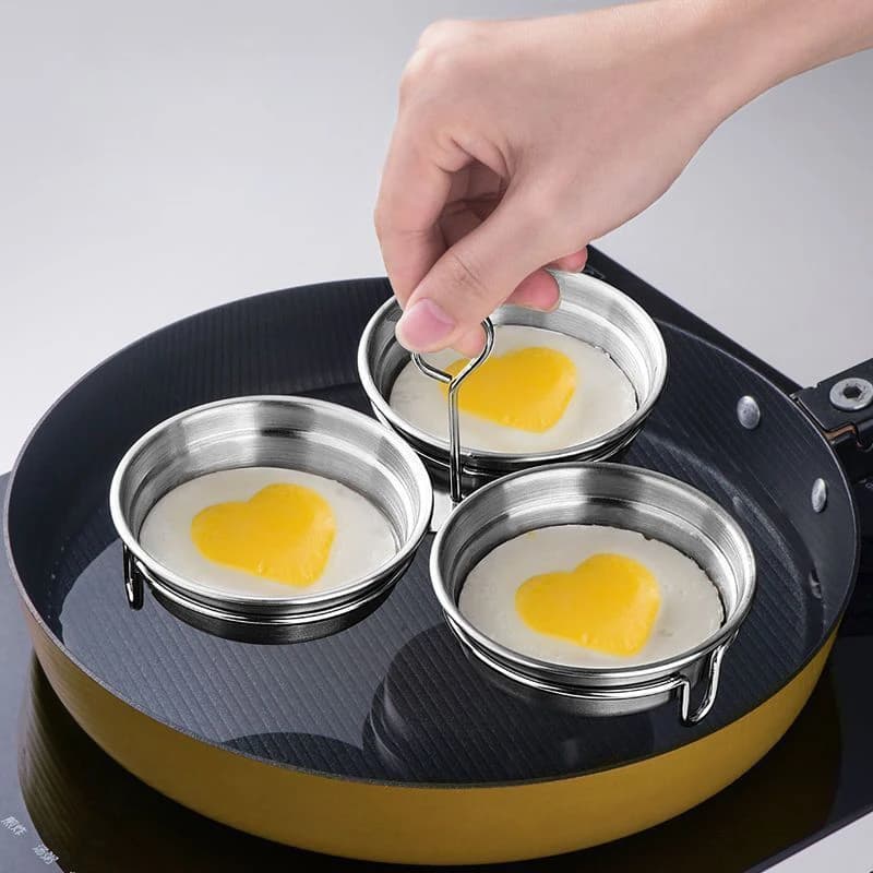 Stainless Steel Egg Brake Mold Steam Egg Mold Steam Egg Mold Steam Egde Cooking Tool for Home Outdoor Eggs