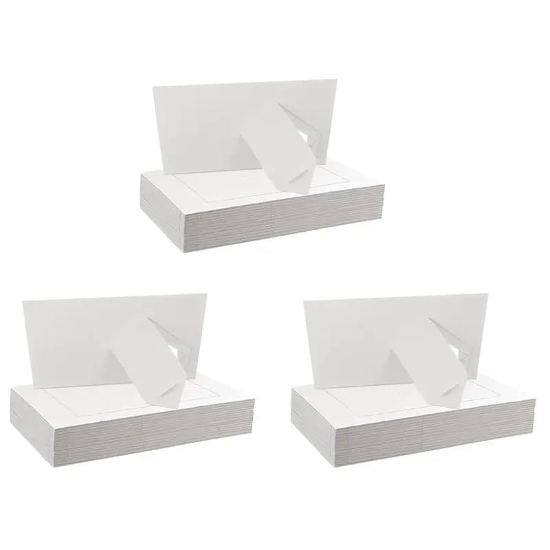 A01F-90 Pack Paper Picture Frames For 4 X 6Inch Photos, Standing White Cardboard Photo Frames With Easel DIY Crafts Frame