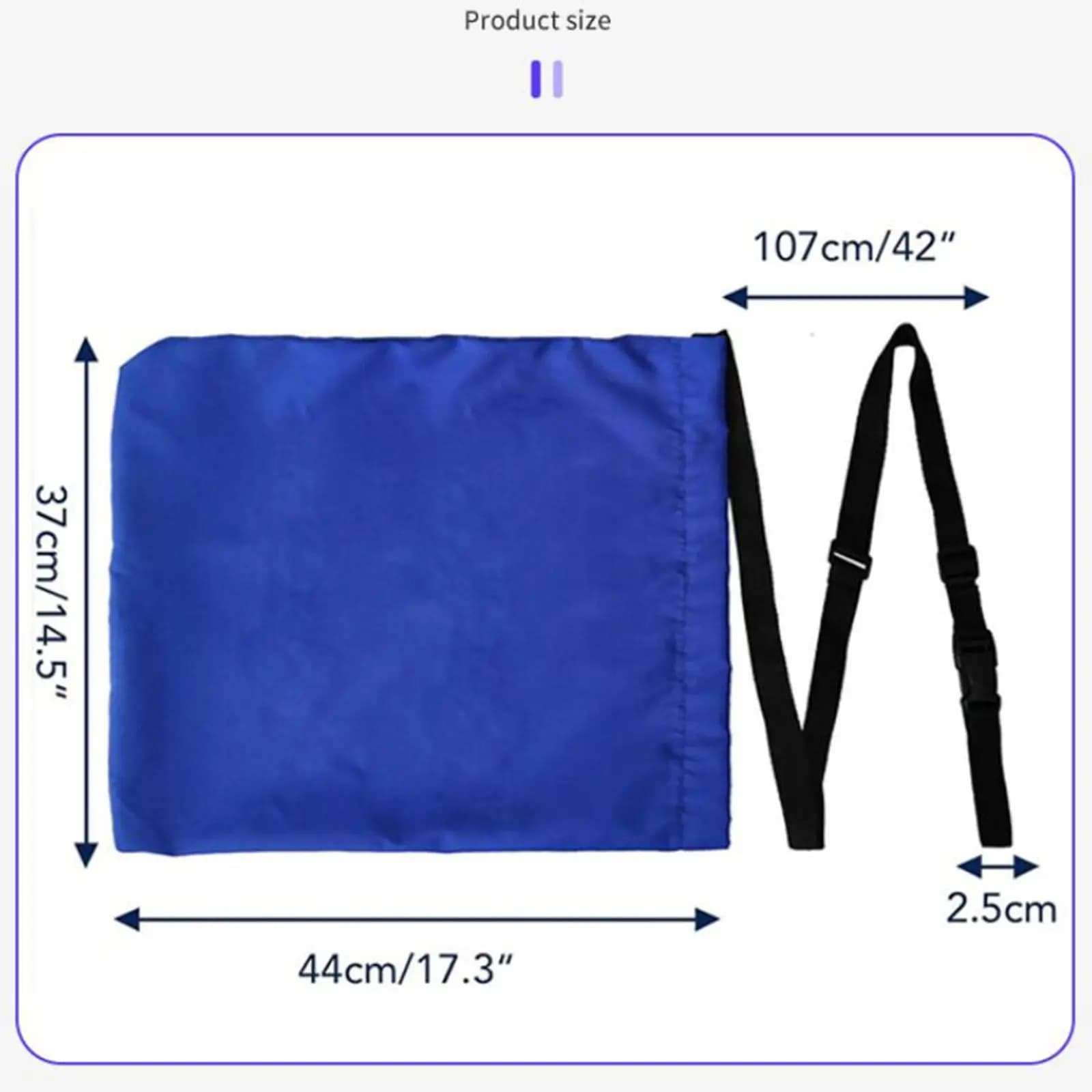 Empty Beach Umbrella Sandbag with Adjustable Belt Camping Fillable Sand Bag