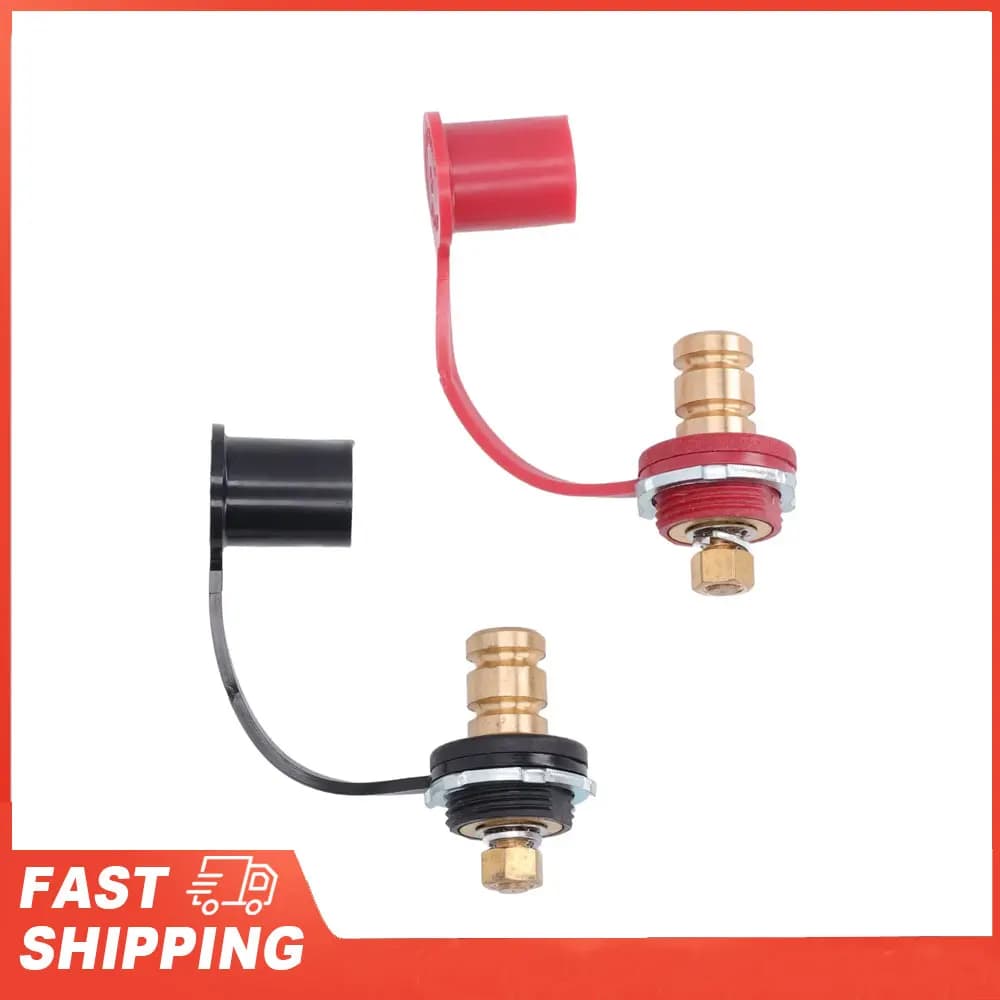 Kit palo batteria Terminale ponticello per palo di ricarica per camion camper per auto con perno da 20 mm Terminale batteria rosso nero