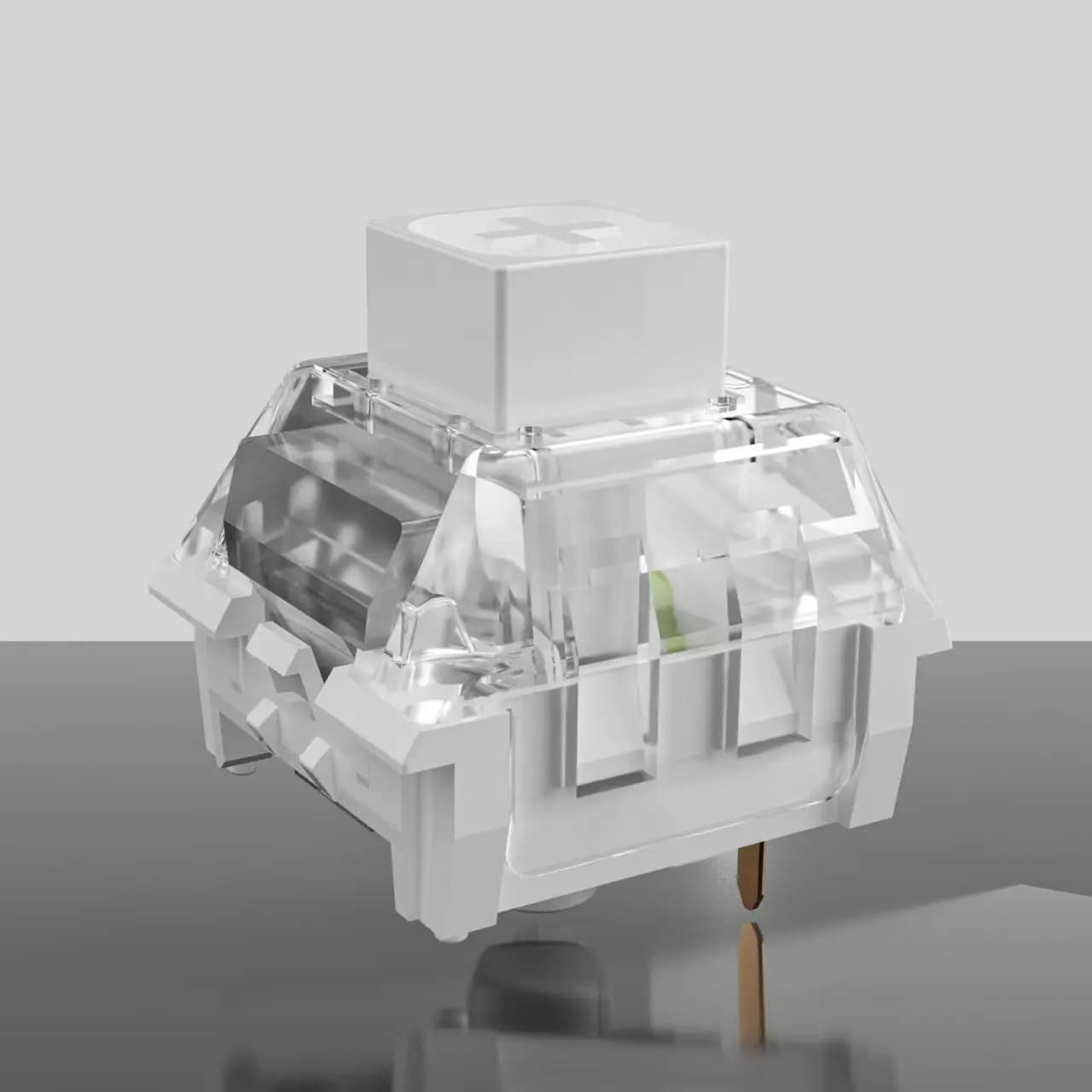 Interruttori Kailh Box White Pro per tastiera meccanica mx, interruttori audio Clicky/Response Firm/Gaming/RGB/Crisp spessi a 3 pin