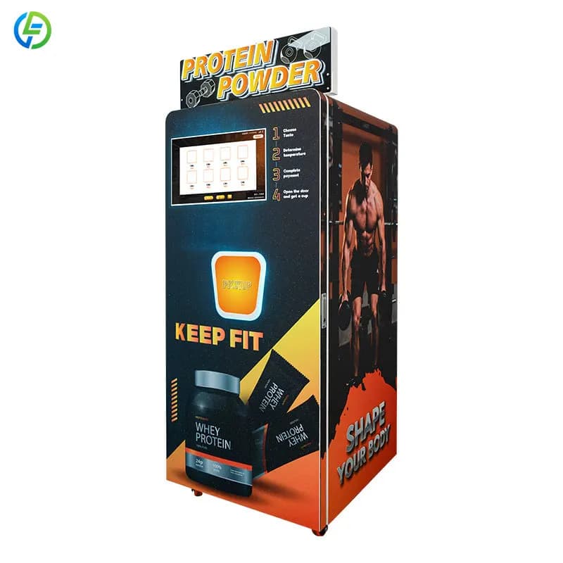 Luxury Fully Automatic Protein Shaking Machine SDK Multi-Payment (Cash/Card/QR) 28L Capacity for Gym Protein Powder Customized