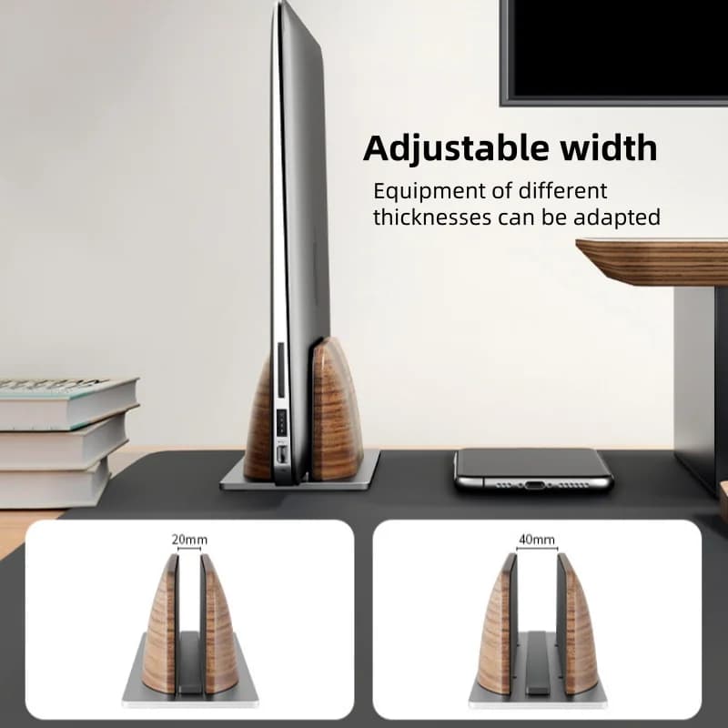 Supporto verticale per notebook staffa in lega di alluminio rack di archiviazione desktop sospeso Accessori per parti di computer portatili e da ufficio