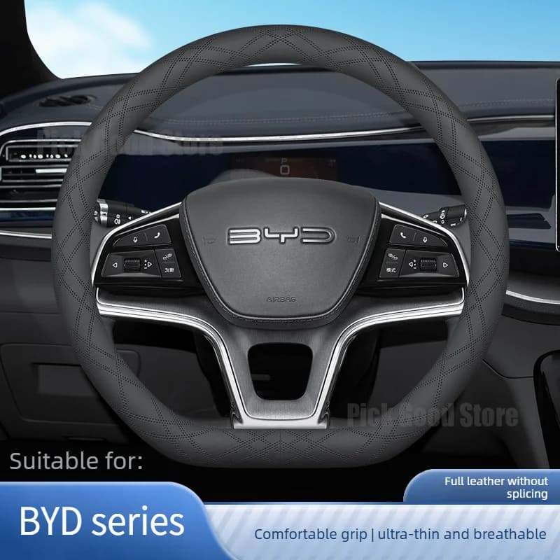 Coprivolante in Pelle per Auto BYD Song Plus Dmi Sealion 7 Dolphin Atto3 Sealion 5 2026 Accessori Auto