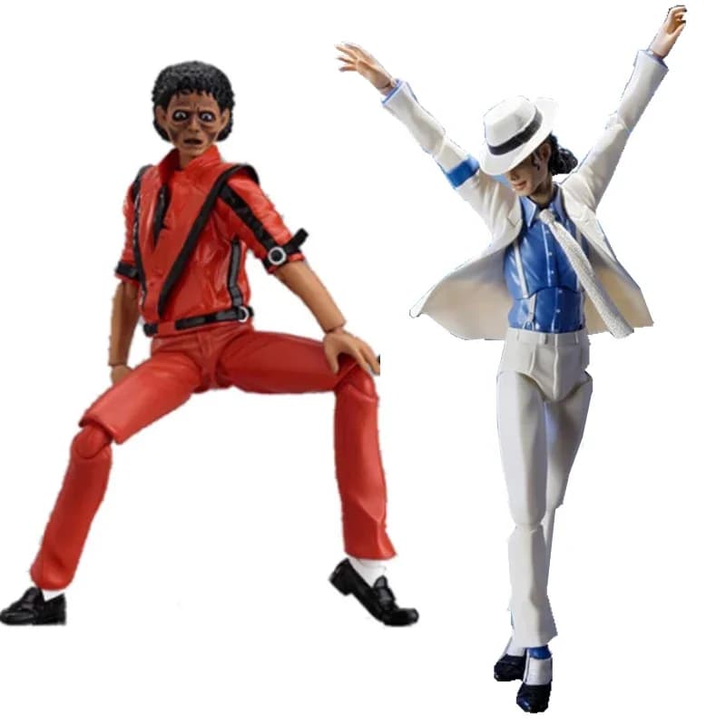 Ruolo classico Michael Jackson Il vestito bianco Figma 096 Michael Jackson Action Figure MJ Thriller Anime Modello Giocattoli Regalo