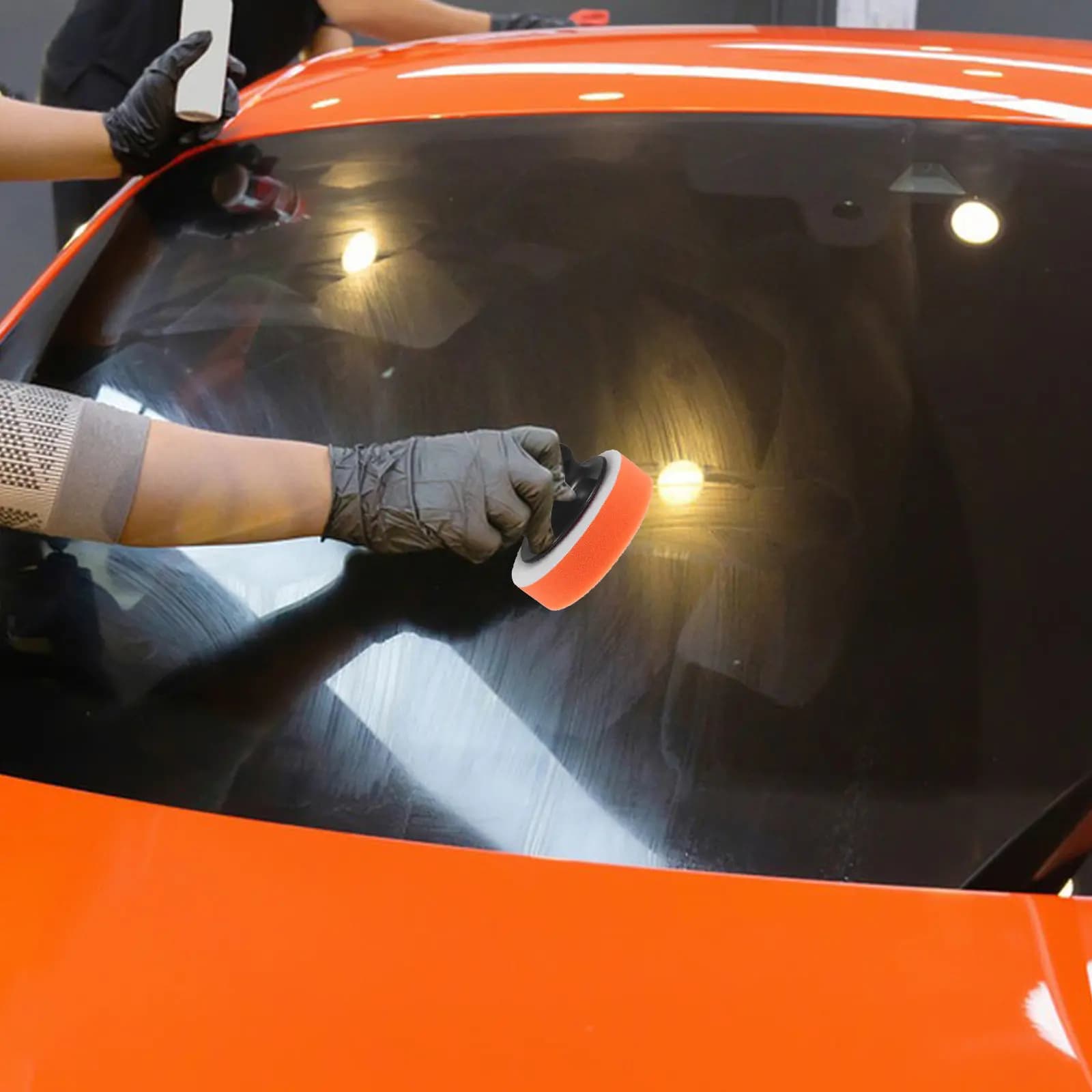 Set di 1 tampone manuale per lucidatura e ceratura con impugnatura ergonomica per auto, SUV, camion - Applicazione uniforme e liscia della cera per il detailing auto fai da te